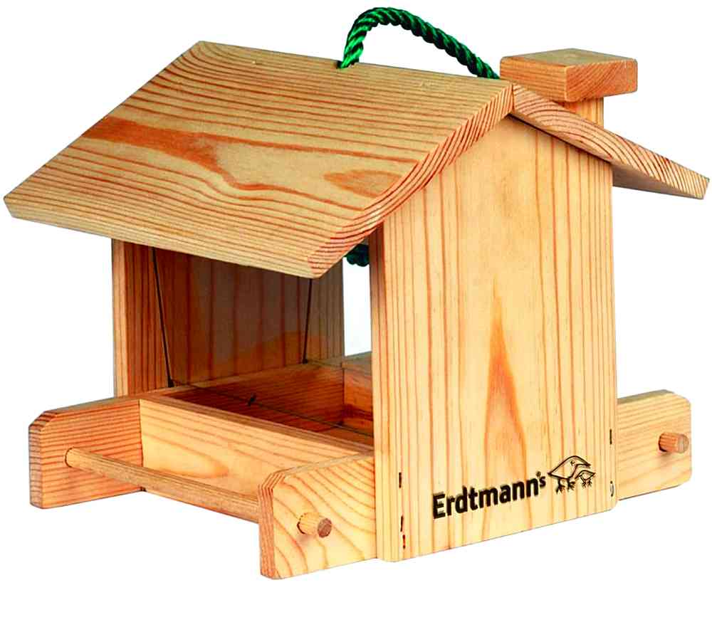 Wildlife Garden WG1122 Multiholk - Mangiatoia E Casetta Per Uccelli 2 In 1 In Legno - 4