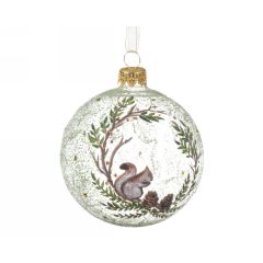 Bauble glass squirrel in wreat