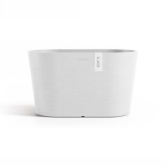 Vaso ecopots Tokyo pure white 30 cm.