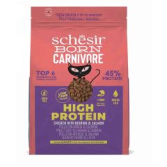 Cibo secco Gatti Adulti Born Carnivore Pollo con Aringa & Salmone Kg 1,25