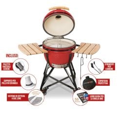 Kamado Barbecue Media red