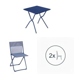 Set tavolo e 2 sedie Balcony colorblock indigo

