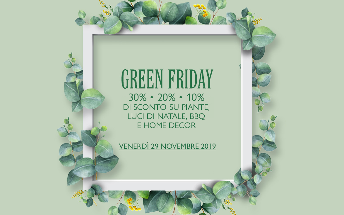 Il 29 novembre è green friday!