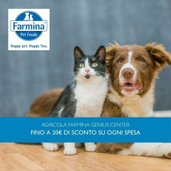 Promozione Farmina: fino a 20€ di sconto in Agricola